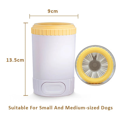 Semi-Automatic Pet Dog Foot Washer Soft Silicone Needle Dog Paw Cleaner Cup Paw Washing Cup Cleaner Brush for Small Medium Dogs