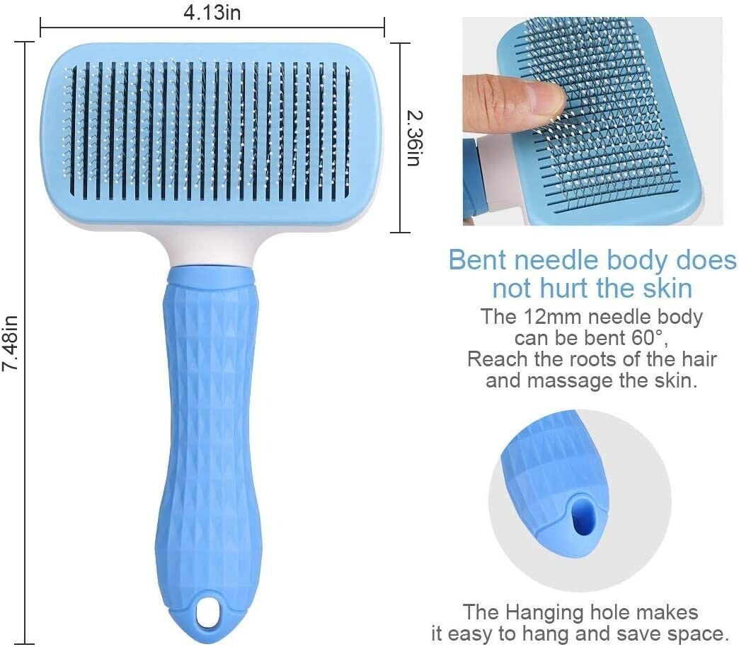 Dog Brush for Shedding Dematting Pet Grooming Cat Hair Undercoat Rake Comb Brush